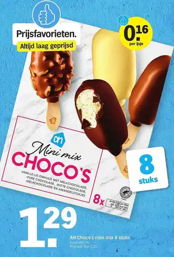 Albert Heijn Ah Choco's Mini Mix 8 Stuks aanbieding