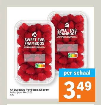 Albert Heijn Ah Sweet Eve Frambozen 225 Gram aanbieding