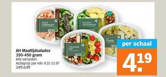 Albert Heijn Ah Maaltijdsalades 350-450 Gram aanbieding