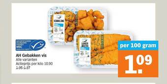 Albert Heijn Ah Gebakken Vis aanbieding