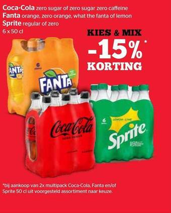 Spar Coca-cola Fanta Sprite aanbieding