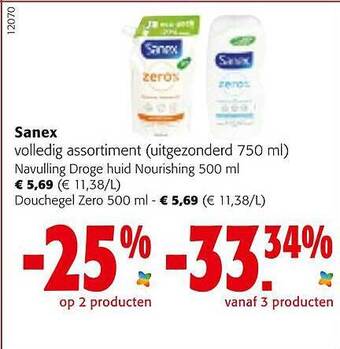 Colruyt Sanex aanbieding