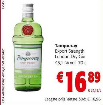 Colruyt Tanqueray aanbieding