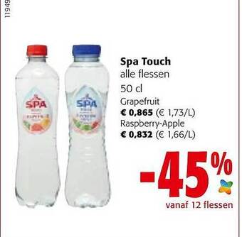 Colruyt Spa Touch aanbieding
