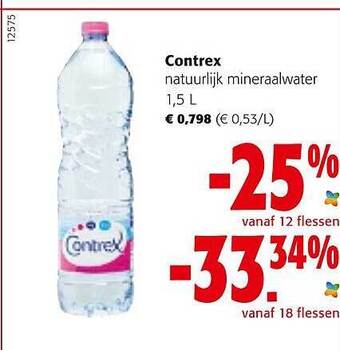 Colruyt Contrex Natuurlijk Mineraalwater aanbieding