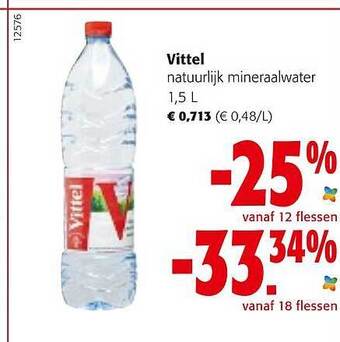 Colruyt Vittel Natuurlijk Mineraalwater aanbieding