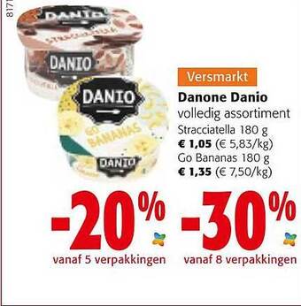 Colruyt Versmarkt Danone Danio aanbieding