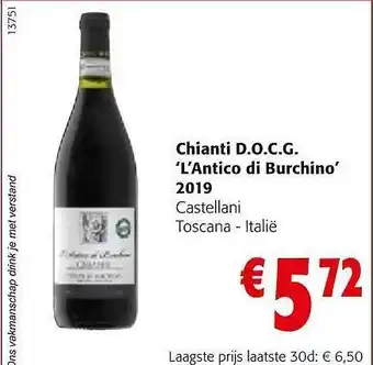 Colruyt Chianti D.o.c.g. 'l'antico Di Burchino 2019 aanbieding