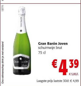 Colruyt Gran Barón Joven aanbieding