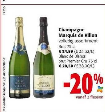Colruyt Champagne Marquis De Villon aanbieding