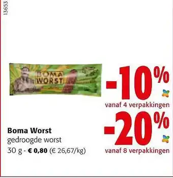 Colruyt Boma Worst aanbieding