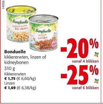 Colruyt Bonduelle aanbieding