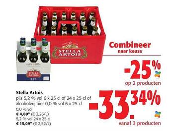 Colruyt Stella Artois aanbieding