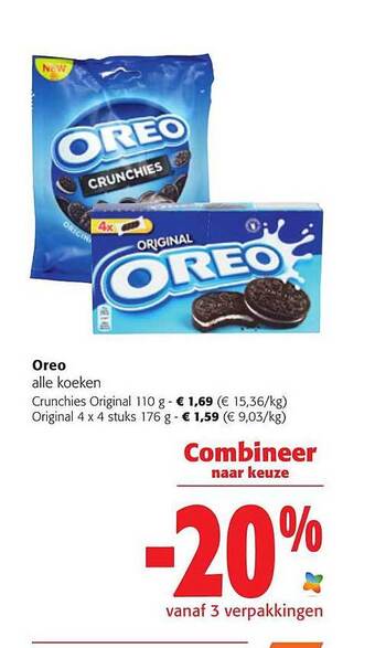 Colruyt Oreo Alle Koeken aanbieding