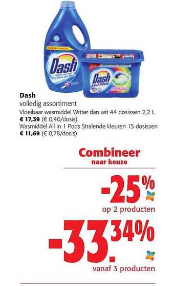 Colruyt Dash Volledig Assortiment aanbieding