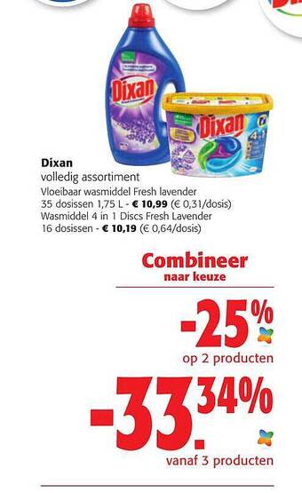 Colruyt Dixan Volledig Assortiment aanbieding