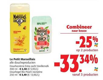 Colruyt Le Petit Marseillais Alle Doucheproducten, aanbieding
