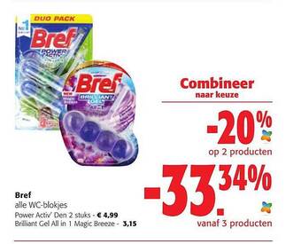 Colruyt Bref Alle Wc-blokjes aanbieding