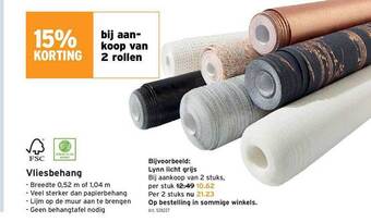 GAMMA Vliesbehang aanbieding