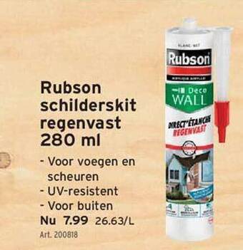 GAMMA Rubson Schilderskit Regenvast 280 Ml aanbieding