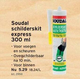 GAMMA Soudal Schilderskit Express 300 Ml aanbieding