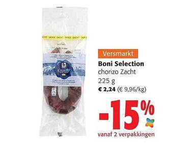 Colruyt Versmarkt Boni Selection aanbieding