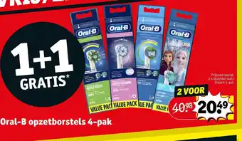 Kruidvat Oral-B Opzet borstel 4-Pak aanbieding