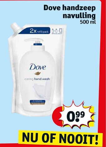 Kruidvat Dove Handzeep Navulling 500ml aanbieding