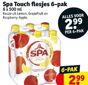 Kruidvat Spa Touch Flesjes 6-Pak aanbieding