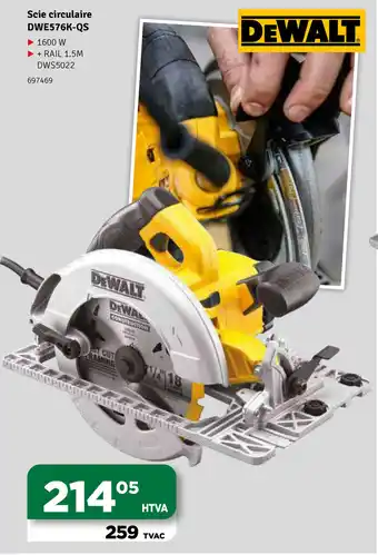 DeWalt Scie Circulaire DWE576K-QS