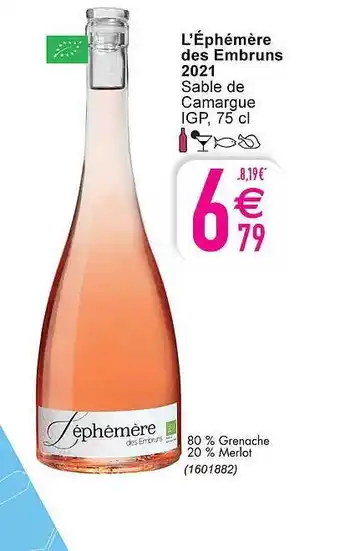 Cora L'éphémère Des Embruns 2021 Sable De Camargue aanbieding