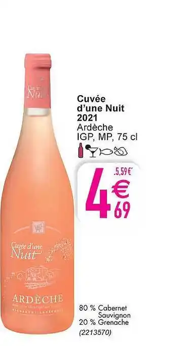 Cora Cuvée D'une Nuit 2021 Ardèche aanbieding