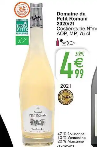 Cora Domaine Du Petit Romain 2020-21 aanbieding