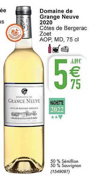 Cora Domaine De Grange Neuve 2020 Côtes De Bergerac aanbieding