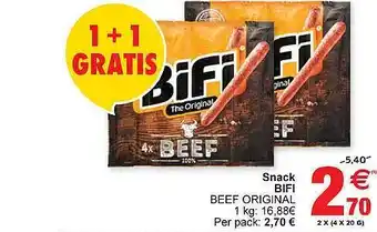 Cora Snack Bifi aanbieding