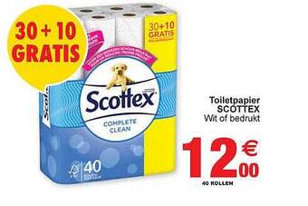 Cora Toiletpapier Scottex aanbieding