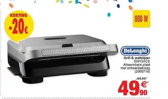Cora Delonghi Grill & Wafelijzer aanbieding