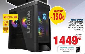 Cora Lenovo Gamingdesktop aanbieding