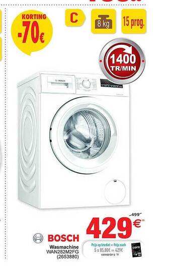 Cora Bosch Wasmachine aanbieding
