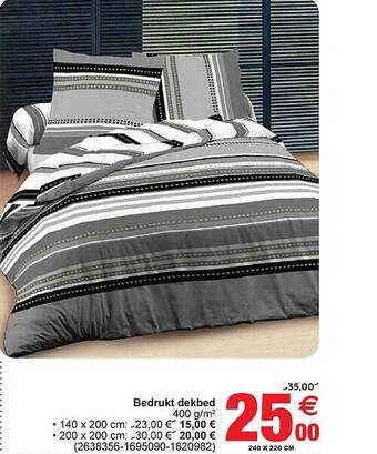 Cora Bedrukt Dekbed aanbieding