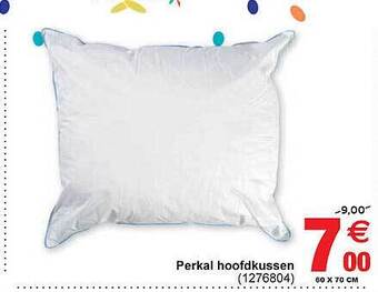 Cora Perkal Hoofdkussen aanbieding