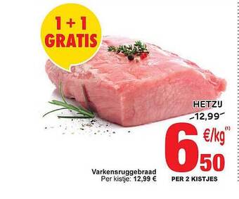 Cora Varkensruggebraad aanbieding