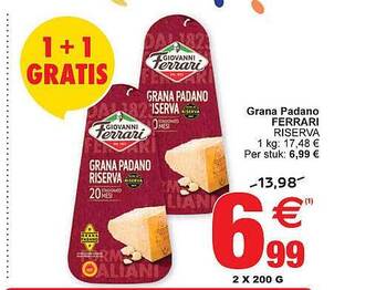 Cora Grana Padano Ferrari aanbieding