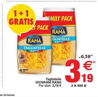 Cora Tagliatelle Giovanni Rana aanbieding