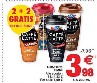 Cora Caffe Latte Emmi aanbieding