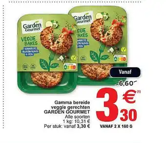 Cora Gamma Bereide Veggie Gerechten Garden Gourmet aanbieding