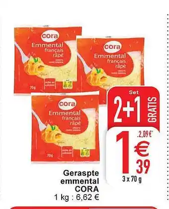 Cora Geraspte Emmental aanbieding
