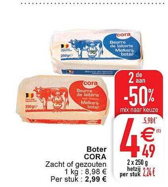 Cora Boter Cora aanbieding
