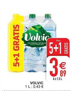 Cora Volvic aanbieding
