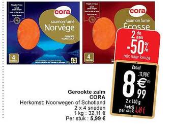 Cora Gerookte Zalm aanbieding